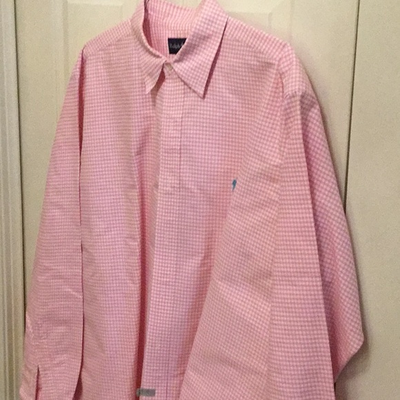 *EUC* Ralph Lauren pink & white check button down. Size XL. - Picture 4 of 4